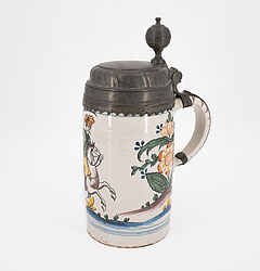 Deutschland - Walzenkrug mit reitendem Husar, 75803-23, Van Ham Kunstauktionen