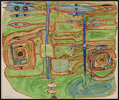Friedensreich Hundertwasser - Stark fortgeschrittene Genesis, 81485-3, Van Ham Kunstauktionen