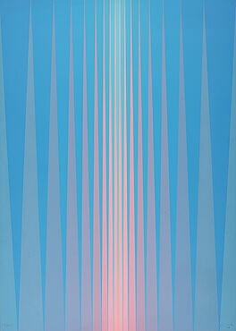 Lothar Quinte - Geometrische Abstraktion in blau und rosa, 73288-121, Van Ham Kunstauktionen