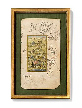 Miniatur mit Loewenjagd, 75863-36, Van Ham Kunstauktionen