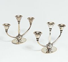 Kopenhagen - Paar dreiflammige Leuchter, 68196-1, Van Ham Kunstauktionen