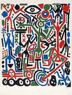 AR Penck Ralf Winkler - Pentagon 4, 56995-1, Van Ham Kunstauktionen