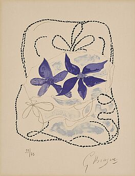 Georges Braque - Les deux iris bleues, 66516-3, Van Ham Kunstauktionen
