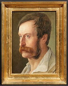 Karl-Friedrich Lessing - Portraet eines Herren mit Schnauzbart, 77316-1, Van Ham Kunstauktionen