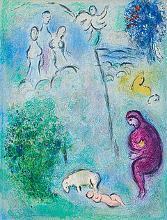 Marc Chagall - Decouverte de Chloe par Daphnis Aus Daphnis et Chloe, 69677-6, Van Ham Kunstauktionen