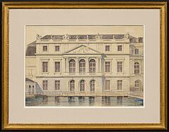 Marcel Lambert - Nordfassade von Schloss Versailles mit Blick auf die Reservoirs, 79636-2, Van Ham Kunstauktionen