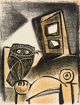 Pablo Picasso - Hibou a la chaise fond ocre, 69500-176, Van Ham Kunstauktionen