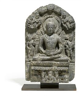 Seltener sitzender Buddha, 68471-3, Van Ham Kunstauktionen