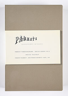 Bruce Nauman - Violent Incident - ManWoman Segment  fuer Parkett 10, 77046-22, Van Ham Kunstauktionen