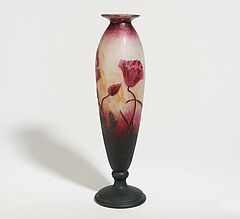 Daum Freres - Grosse Vase mit Mohnblueten, 67060-17, Van Ham Kunstauktionen