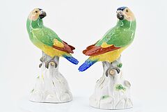 Meissen - Paar Papageien auf Stamm, 75562-5, Van Ham Kunstauktionen