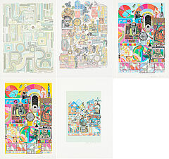 Eduardo Paolozzi - Konvolut von 5 Druckgrafiken, 65546-45, Van Ham Kunstauktionen