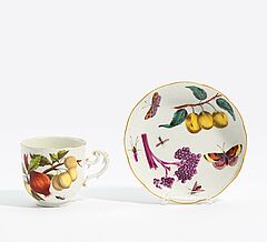 Meissen - Tasse und Untertasse mit floralem Dekor, 73258-9, Van Ham Kunstauktionen