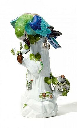 Meissen - Vogel auf Ast mit Nest, 55417-24, Van Ham Kunstauktionen