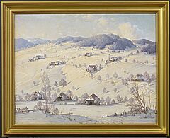 Karl Hauptmann - Wintertag im Schwarzwald, 74134-1, Van Ham Kunstauktionen