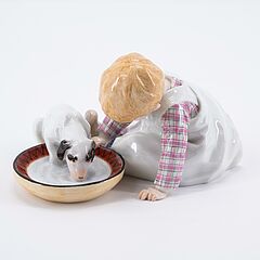 Meissen - KLEINER JUNGE MIT HUND, 75863-56, Van Ham Kunstauktionen