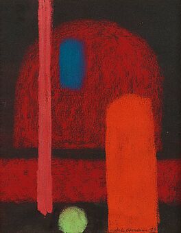 Max Ackermann - Ohne Titel Komposition in rot, 69581-1, Van Ham Kunstauktionen