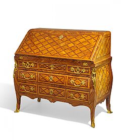 Frankreich - Schreibkommode mit Bandeinlagen Louis XV, 81710-1, Van Ham Kunstauktionen