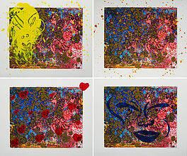 Michael Buthe - Gartenbluete 1-4, 67250-5, Van Ham Kunstauktionen