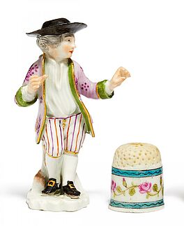 Fuerstenberg - Miniaturfigur eines jungen Mannes, 58116-131, Van Ham Kunstauktionen