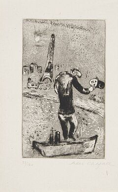 Marc Chagall - Ouvert la Nuit - Seine und Eiffelturm, 57805-1, Van Ham Kunstauktionen