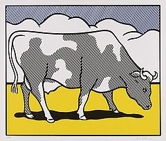 Roy Lichtenstein - Cow Triptych Cow Going Abstract, 69624-4, Van Ham Kunstauktionen