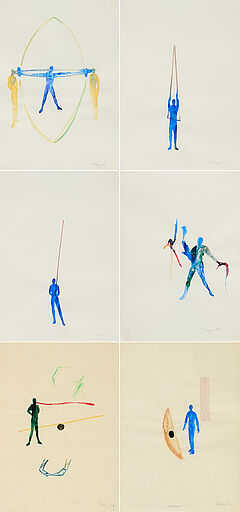 Stefan Pietryga - Konvolut von 12 Papierarbeiten, 80374-916, Van Ham Kunstauktionen