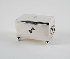 Josef B Gedlitzka  Soehne - Rechteckige Zuckerdose auf Kugelfuessen, 76373-3, Van Ham Kunstauktionen