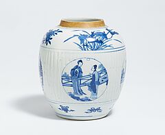 Ingwertopf mit vier Medaillons mit Damen, 66666-1, Van Ham Kunstauktionen