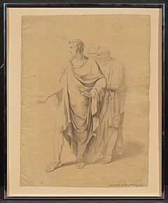 Vincenzo Camussini - Studie von drei stehenden maennlichen Figuren, 77740-59, Van Ham Kunstauktionen