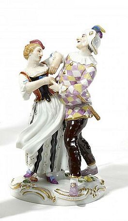 Meissen - Tanzendes Harlekinpaar, 55585-2, Van Ham Kunstauktionen