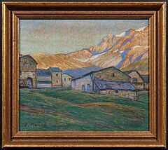 Eugen Kampf - Gebirgsdorf im Engadin, 80374-1210, Van Ham Kunstauktionen