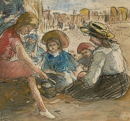 Johan Antoni de Jonge - Kinder am Strand bei Scheveningen, 81584-1, Van Ham Kunstauktionen