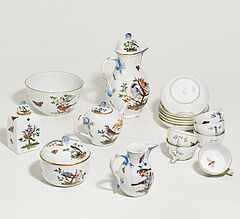 Meissen - Kaffee- und teeservice mit reichem Vogeldekor, 67060-16, Van Ham Kunstauktionen
