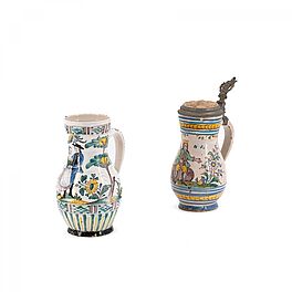Zwei Birnkrüge mit figürlichen Darstellungen, 79909-13, Van Ham Kunstauktionen