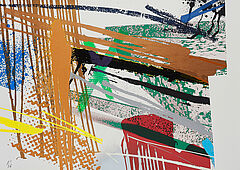 Michael Heizer - Dragged mass geometric Rot, 60858-140, Van Ham Kunstauktionen