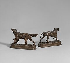 Jules Moigniez - Zwei Figuren: Jagdhunde, 81090-18, Van Ham Kunstauktionen