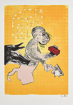 Joerg Immendorff - Maureraffe Aus Fifty Fifty, 73243-8, Van Ham Kunstauktionen