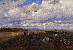 Friedrich Kallmorgen - Kartoffelernte, 66798-9, Van Ham Kunstauktionen