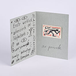 AR Penck - Telefonkarte, 75280-136, Van Ham Kunstauktionen