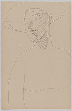 Amedeo Modigliani - Frau mit Hut im Halbprofil, 77243-1, Van Ham Kunstauktionen