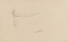 Carl Spitzweg - Zwei Zeichnung: Armstudie und Straßenszene, 82290-5, Van Ham Kunstauktionen