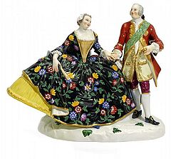 Meissen - Kavalier und Dame im Krinolinenkleid, 56375-4, Van Ham Kunstauktionen