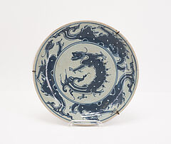 China - Teller mit Drachendekor, 75502-5, Van Ham Kunstauktionen