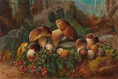 Hans Zatzka - Pilzstillleben, 82204-2, Van Ham Kunstauktionen