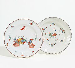 Meissen - Teller Fliegendes Eichhoernchen und Schuessel mit Reisstrohbuendeln, 67234-5, Van Ham Kunstauktionen