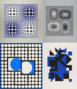 Victor Vasarely - Konvolut von 4 Serigrafien, 75371-8, Van Ham Kunstauktionen