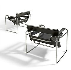 Zwei Armlehnsessel Wassily, 81535-21, Van Ham Kunstauktionen