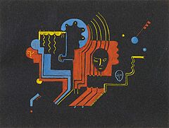 Heinz Loew - Ohne Titel Masken, 77277-6, Van Ham Kunstauktionen