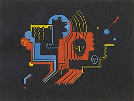 Heinz Loew - Ohne Titel Masken, 77277-6, Van Ham Kunstauktionen